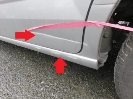 キズ・凹みの板金修理事例(ホンダ・Nワゴン、一関市)