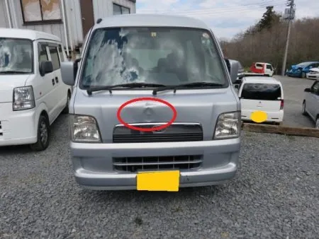 一関市よりキズ・凹みの板金修理事例(スバル・サンバーディアス)