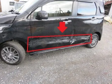 一関市よりキズ・へこみの板金修理事例(ホンダ・Nワゴン)