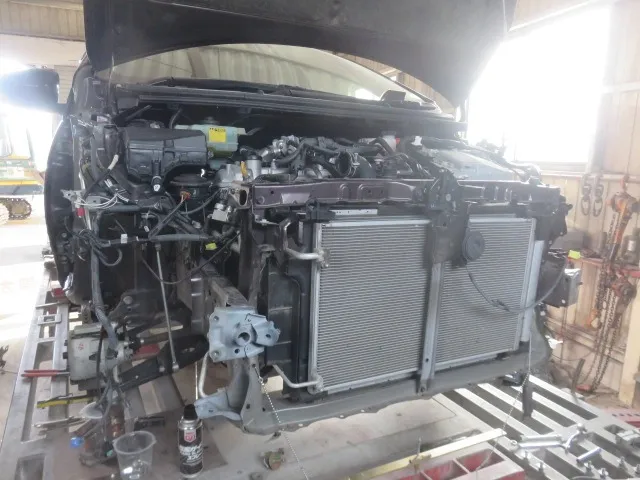 一関市より事故修理事例（Aqua）